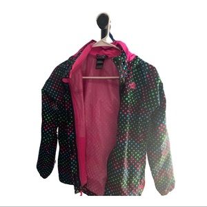 Youth size 10-12 The North Face girls raincoat
